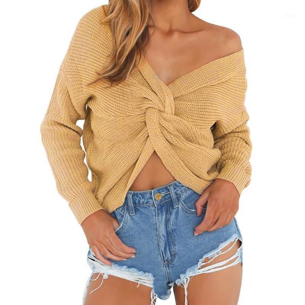 women's sweaters fashion warm v-neck long sleeves knitted 2021 loose casual with two ways to wear, White;black
women's sweaters fashion warm v-neck long sleeves knitted 2021 loose casual with two ways to wear, White;black