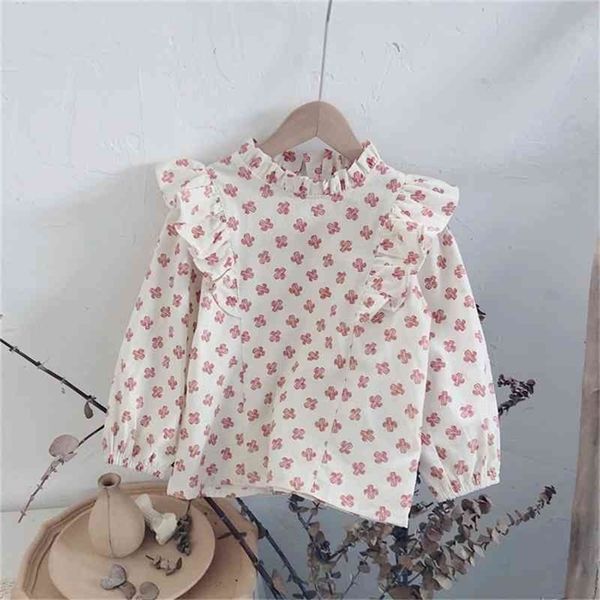 spring arrival girls long sleeve floral blouses kids korean design children clothes 210528, White;black
spring arrival girls long sleeve floral blouses kids korean design children clothes 210528, White;black