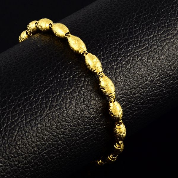 lucky bead bracelet chain for women men fashion jewelry gift 18k yellow gold filled wrist accessories, Black
lucky bead bracelet chain for women men fashion jewelry gift 18k yellow gold filled wrist accessories, Black