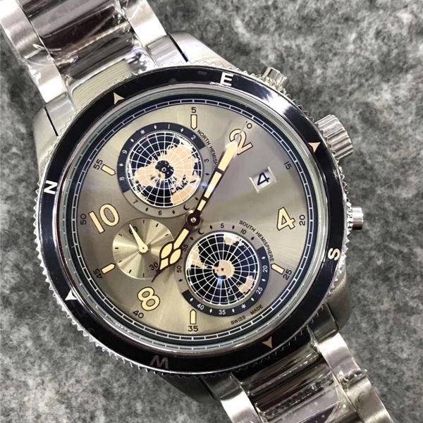 mens watches all dial work vk quartz movement chronograph satch stainless steel men watch limited analog wristwatch waterproof montre de lux, Slivery;brown
mens watches all dial work vk quartz movement chronograph satch stainless steel men watch limited analog wristwatch waterproof montre de lux, Slivery;brown