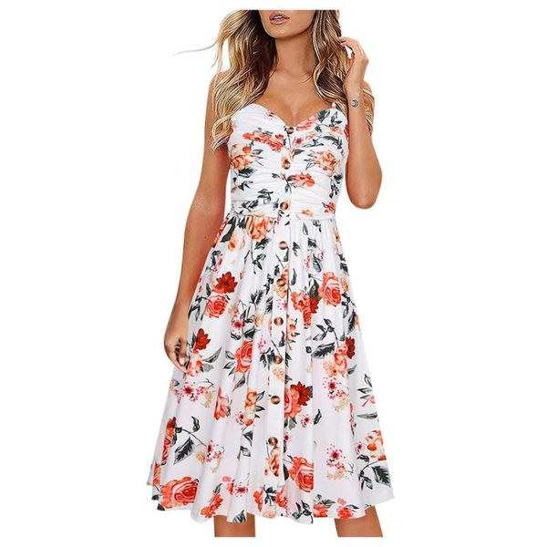 casual dresses women's dress print flower temperament summer sleeveless camisole v-neck vestidos oficina verano 2021, Black;gray
casual dresses women's dress print flower temperament summer sleeveless camisole v-neck vestidos oficina verano 2021, Black;gray