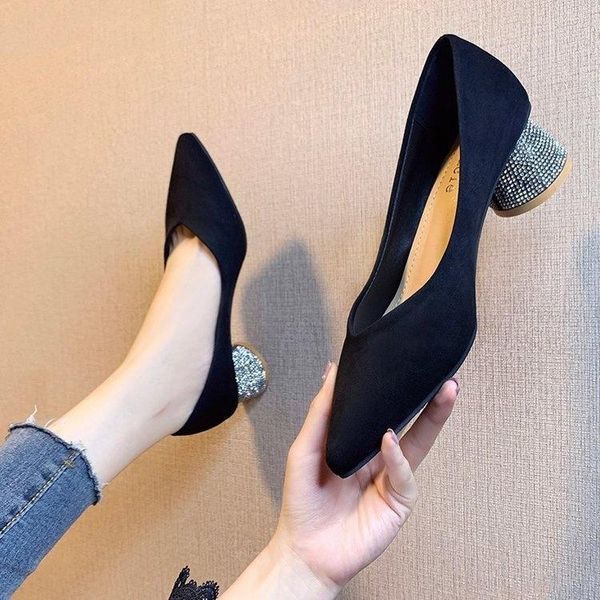 dress shoes lady pointed toe pumps crystal heels faux suede boat woman rhinestone pump zapatos mujer rt76, Black
dress shoes lady pointed toe pumps crystal heels faux suede boat woman rhinestone pump zapatos mujer rt76, Black