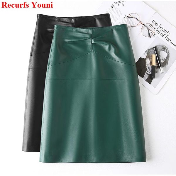 chic clothes women spring femme genuine leather wrinkled wrap skirt mujer thin knee high bodycon dark green/black saia midi
chic clothes women spring femme genuine leather wrinkled wrap skirt mujer thin knee high bodycon dark green/black saia midi