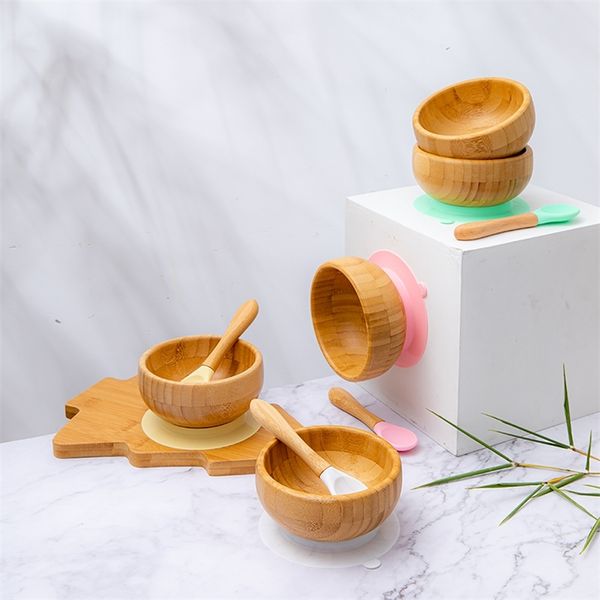 baby dinner plate baby feeding bowl children's dishes wooden kids feeding dinnerware with silicone suction cup wooden spoon 210226
baby dinner plate baby feeding bowl children's dishes wooden kids feeding dinnerware with silicone suction cup wooden spoon 210226