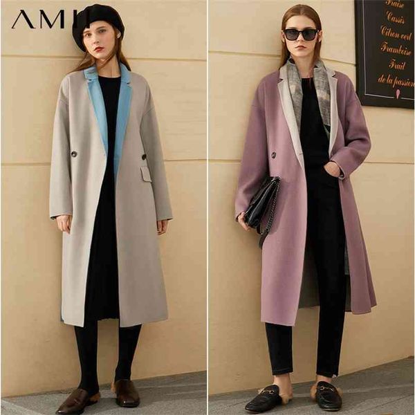 minimalism fahion winter coat women causal patchwork lapel loose double-sided woolen female 12060105 210527, Black
minimalism fahion winter coat women causal patchwork lapel loose double-sided woolen female 12060105 210527, Black