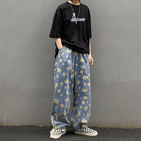 streetwear hip hop daisy embroidery vintage jeans for men lace up oversized casual denim pants washed jean homme 3xl plus fb6t, Blue
streetwear hip hop daisy embroidery vintage jeans for men lace up oversized casual denim pants washed jean homme 3xl plus fb6t, Blue