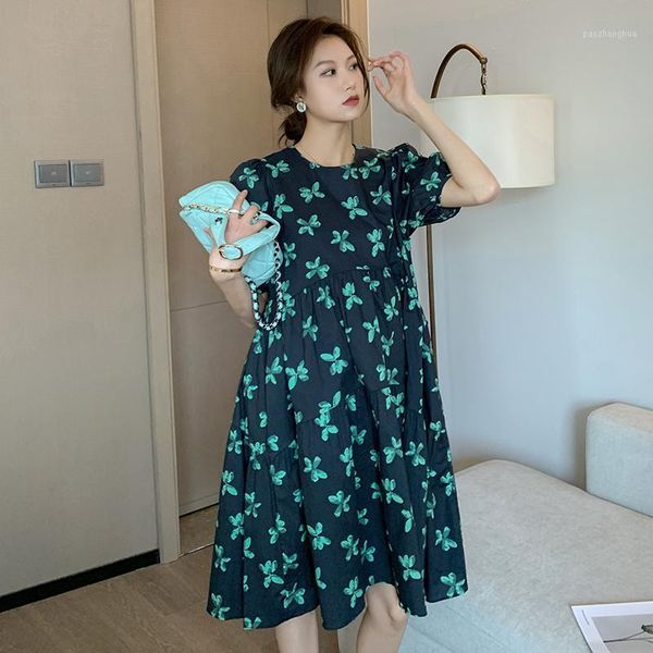 summer mother round collar hubble-bubble sleeve pleated pregnant women dress fashion printing o-neck maternity dresses1, White
summer mother round collar hubble-bubble sleeve pleated pregnant women dress fashion printing o-neck maternity dresses1, White