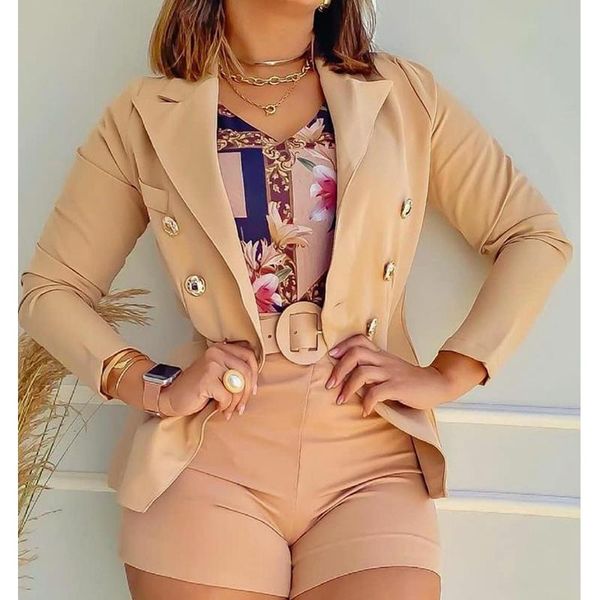 women's tracksuits wepbel fashion high waist shorts sets 2 piece suits coats khaki blazer women outfits outwear, Gray
women's tracksuits wepbel fashion high waist shorts sets 2 piece suits coats khaki blazer women outfits outwear, Gray
