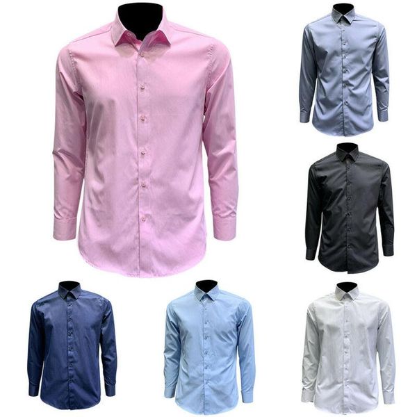 men's casual shirts men formal wear business shirt long sleeves slim fit solid color turn-down collar fashion summer 2021 man's cl, White;black
men's casual shirts men formal wear business shirt long sleeves slim fit solid color turn-down collar fashion summer 2021 man's cl, White;black