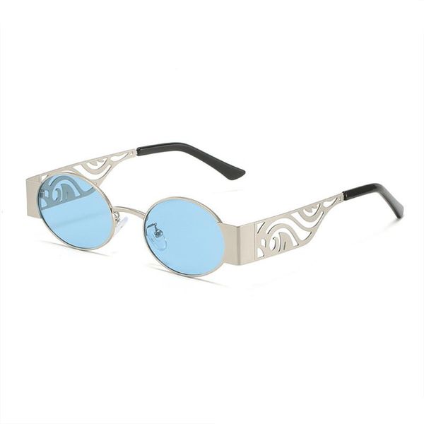 sunglasses men and women metal punk oval fashion goggles hollow temples retro trend combination glasses 2021, White;black
sunglasses men and women metal punk oval fashion goggles hollow temples retro trend combination glasses 2021, White;black