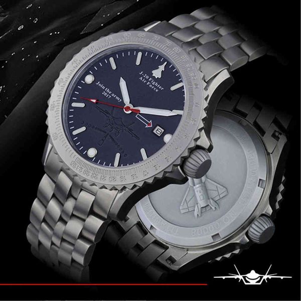 watch titanium military es men pilot automatic mechanical wristwatches 100m diver luminous sapphire army 42mm air force, Slivery;brown
watch titanium military es men pilot automatic mechanical wristwatches 100m diver luminous sapphire army 42mm air force, Slivery;brown
