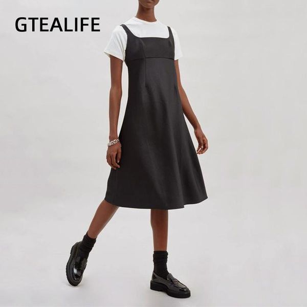 casual dresses gtealife black tank midi dress women 2021 summer fashion sleeveless solid color elegant a-line square collar lady, Black;gray
casual dresses gtealife black tank midi dress women 2021 summer fashion sleeveless solid color elegant a-line square collar lady, Black;gray