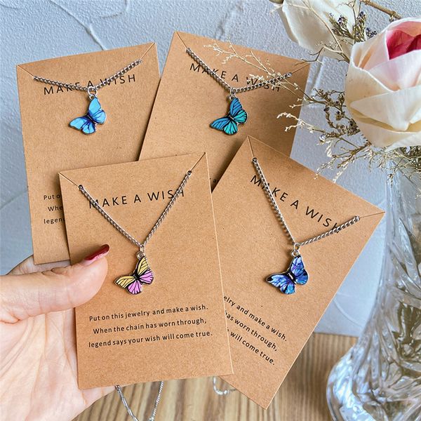 korean fashion butterfly pendant necklace chain for women golden colorful cute statement necklace jewelry gift wholesale, Silver
korean fashion butterfly pendant necklace chain for women golden colorful cute statement necklace jewelry gift wholesale, Silver