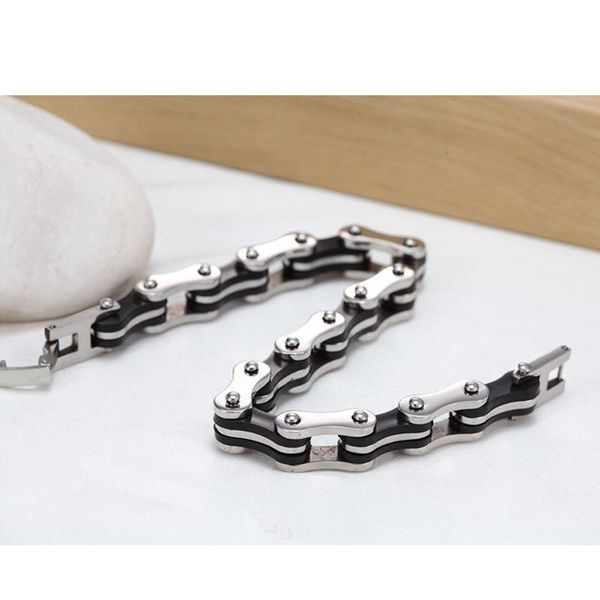 link, chain style friendship gift design punk stainless steel bracelet for man motorcycle bike bicycle jewelry bangle, Black
link, chain style friendship gift design punk stainless steel bracelet for man motorcycle bike bicycle jewelry bangle, Black