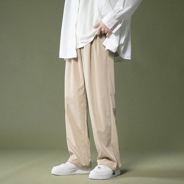 men's pants wide-leg fashion solid color casual men streetwear korean loose straight-leg suit mens dress m-2xl 8dul, Black
men's pants wide-leg fashion solid color casual men streetwear korean loose straight-leg suit mens dress m-2xl 8dul, Black