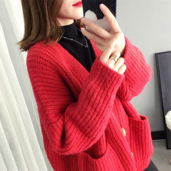 women's sweaters womens red 2021 spring long sleeve casual v-neck cardigans batwing solid thick green khaki, White;black
women's sweaters womens red 2021 spring long sleeve casual v-neck cardigans batwing solid thick green khaki, White;black