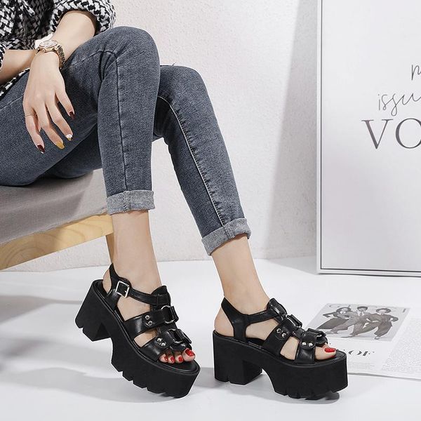 sandals summer woman platform women pu leather casual open toe buckle strap gladiator shoes punk black gothic
sandals summer woman platform women pu leather casual open toe buckle strap gladiator shoes punk black gothic