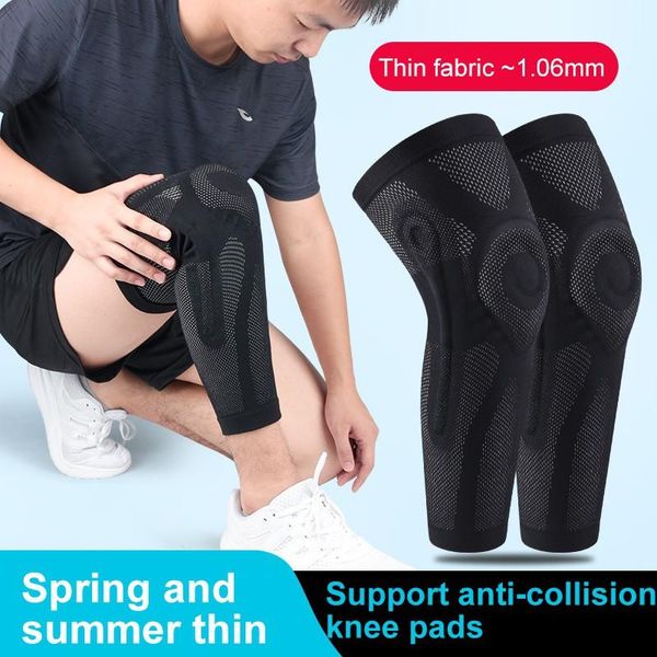 1pcs long knee pad sleeve fitness running cycling anti-slip breathable knitted leg support protector outdoor sportswear, Black;gray
1pcs long knee pad sleeve fitness running cycling anti-slip breathable knitted leg support protector outdoor sportswear, Black;gray