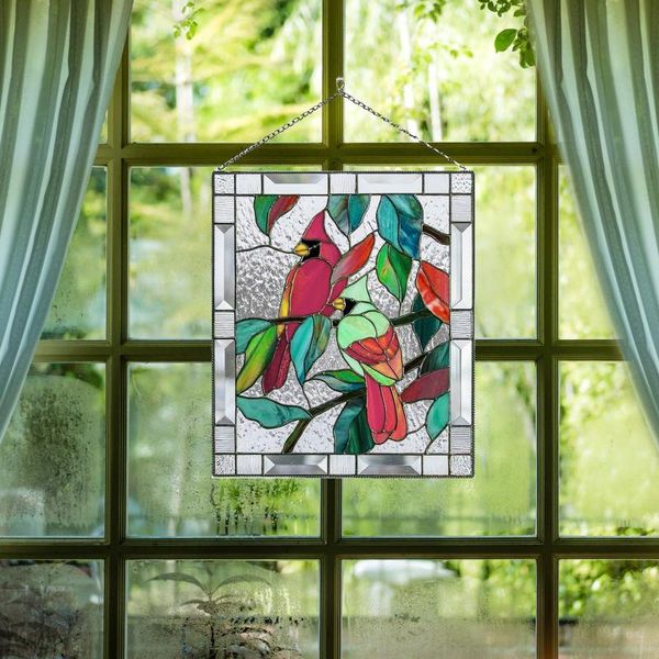 decorative objects & figurines red birds stained suncatcher window hangings panel bird series acrylic 20x15cm beautiful in color 2021
decorative objects & figurines red birds stained suncatcher window hangings panel bird series acrylic 20x15cm beautiful in color 2021