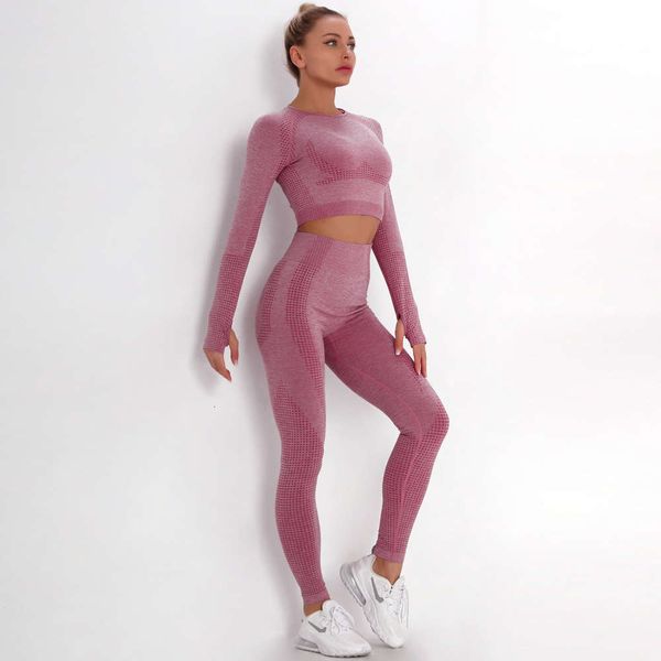seamless women's dot jacquard knitting hip lifting elastic fitness yoga suit, Gray
seamless women's dot jacquard knitting hip lifting elastic fitness yoga suit, Gray