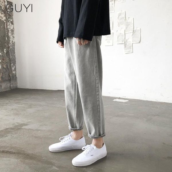 men's jeans guyi harajuku retro washed vintage pants men ulzzang lzzang denim trousers male casual straight jogger pencil streetwear, Blue
men's jeans guyi harajuku retro washed vintage pants men ulzzang lzzang denim trousers male casual straight jogger pencil streetwear, Blue