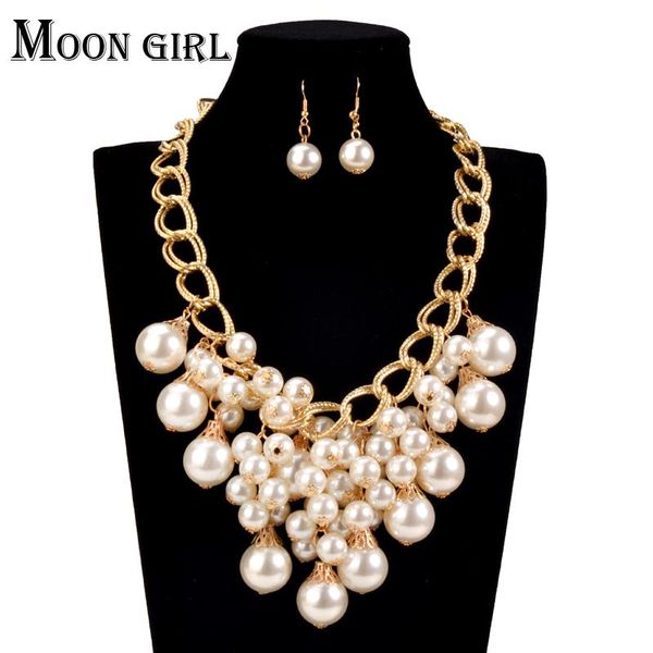 earrings & necklace online shopping india pearl choker wedding fashion african beads jewelry set 2021 statement for women, Silver
earrings & necklace online shopping india pearl choker wedding fashion african beads jewelry set 2021 statement for women, Silver