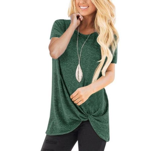 women's t-shirt summer short sleeve round neck twisted cotton short-sleeve brand clothing women tees, White
women's t-shirt summer short sleeve round neck twisted cotton short-sleeve brand clothing women tees, White