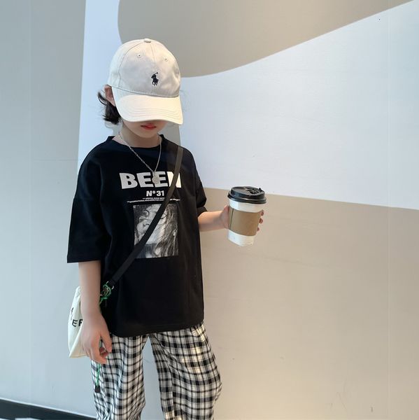 summer cong xiaomei new 2021 spring children's and portrait short sleeve t-shirt girls' korean foreign style b, Black;white
summer cong xiaomei new 2021 spring children's and portrait short sleeve t-shirt girls' korean foreign style b, Black;white