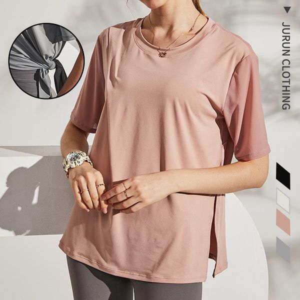 yoga outfits wear women's large size quick-drying t-shirt loose running smock sports short sleeve thin workout clothes, White;red
yoga outfits wear women's large size quick-drying t-shirt loose running smock sports short sleeve thin workout clothes, White;red