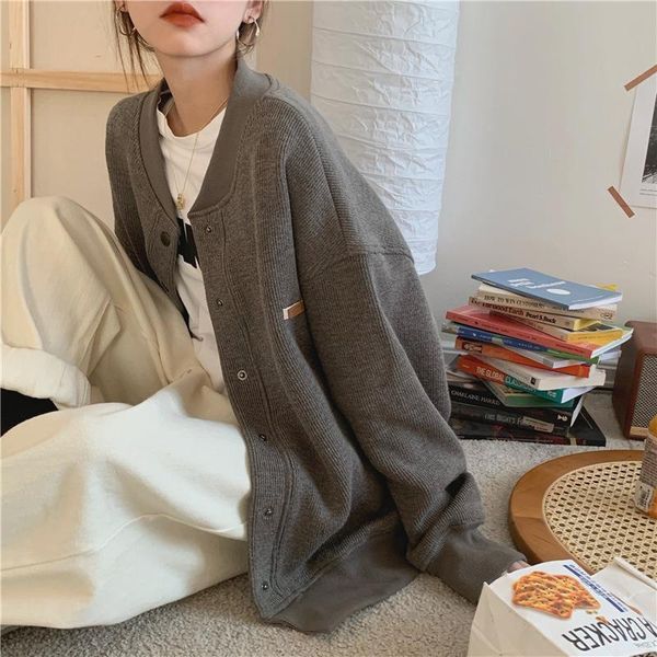 women's jackets korean style knitted women jacket autumn 2021 fashion bomber single breasted spring baseball coat casual female clothin, Black;brown
women's jackets korean style knitted women jacket autumn 2021 fashion bomber single breasted spring baseball coat casual female clothin, Black;brown