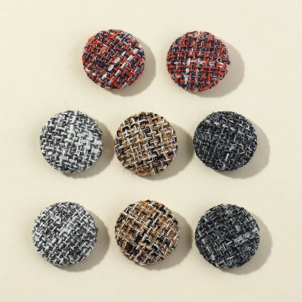 ez3288 fashion jewelry temperament commuting women autumn and winter cloth plaid earrings, Silver
ez3288 fashion jewelry temperament commuting women autumn and winter cloth plaid earrings, Silver