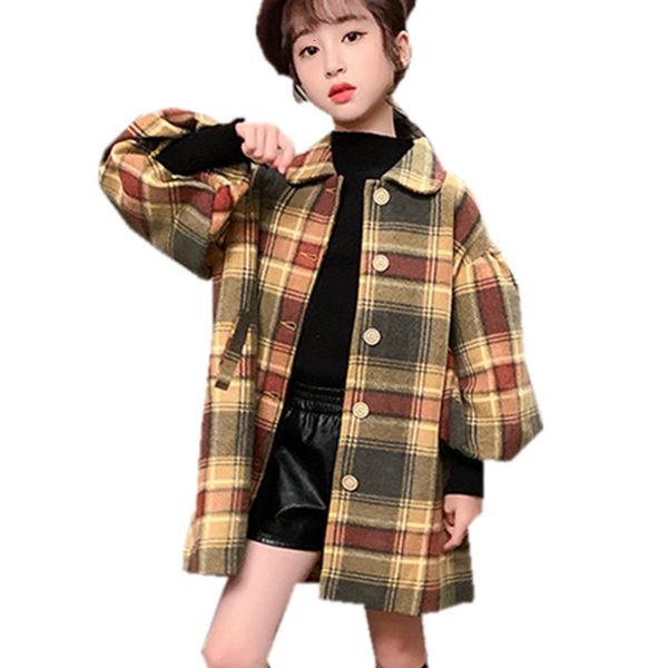 2021 new english style autumn baby plaid thick sleeve outerwear 4-13 years of age girls teen jacket twvx, Blue;gray
2021 new english style autumn baby plaid thick sleeve outerwear 4-13 years of age girls teen jacket twvx, Blue;gray