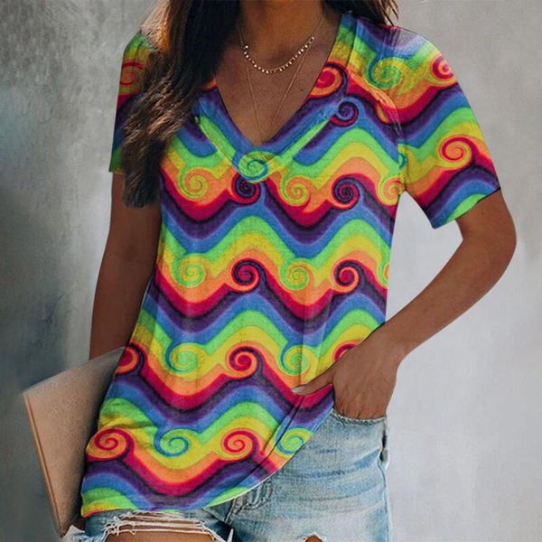 women's t-shirt gradient striped tshirt women 2021 v-neck short sleeve camisetas mujer manga corta vintage t shirt for, White
women's t-shirt gradient striped tshirt women 2021 v-neck short sleeve camisetas mujer manga corta vintage t shirt for, White