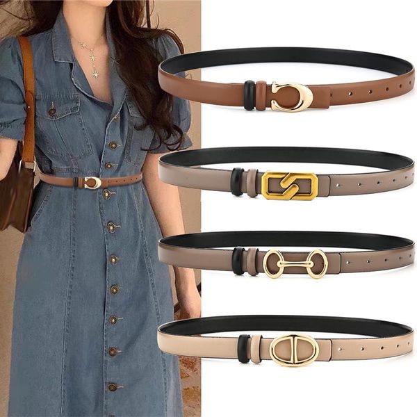 belts women's belt genuine leather luxury fashion thin sweater dress jeans cowgirl accessories trouser studded waistband female, Black;brown
belts women's belt genuine leather luxury fashion thin sweater dress jeans cowgirl accessories trouser studded waistband female, Black;brown