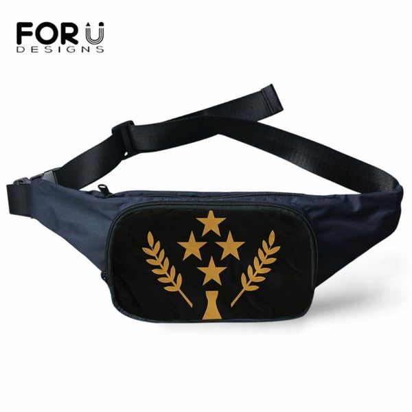 forudesigns tribal polynesian kosrae pattern waist bag new casual fanny pack wallet pouch belt portable female waist pouch bags