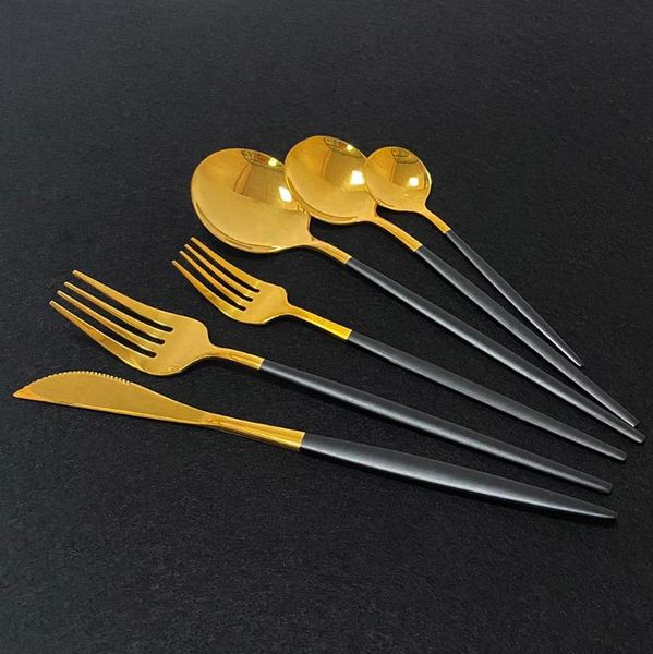 flatware sets 24/36pcs luxury black gold 18/10 set stainless steel cutlery dinnerware tableware dinner fork knife spoon
flatware sets 24/36pcs luxury black gold 18/10 set stainless steel cutlery dinnerware tableware dinner fork knife spoon