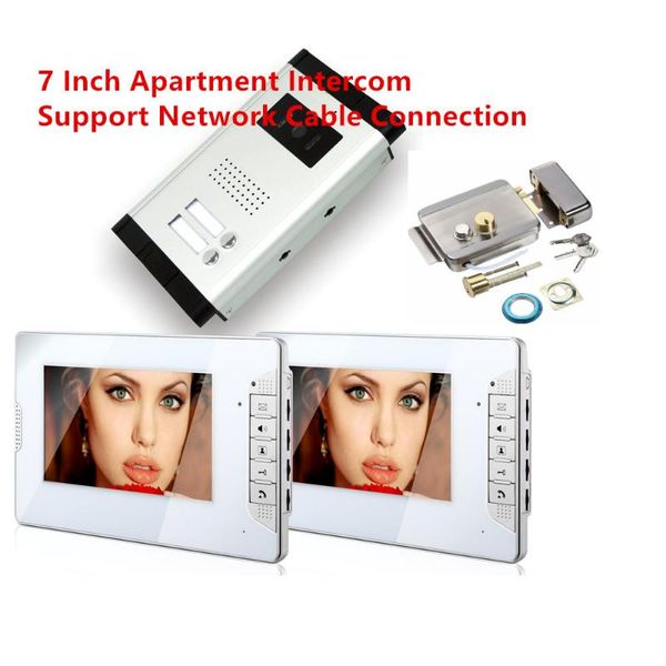 2/1 apartments wired video intercom system video door bell for home 7 inch color door phone kit ir night vision camera
2/1 apartments wired video intercom system video door bell for home 7 inch color door phone kit ir night vision camera