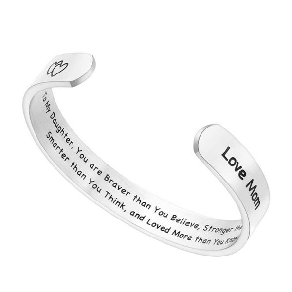 charm bracelets fashion daughter lettering bangle creative opening bracelet titanium steel wrist chain jewelry for, Golden;silver
charm bracelets fashion daughter lettering bangle creative opening bracelet titanium steel wrist chain jewelry for, Golden;silver