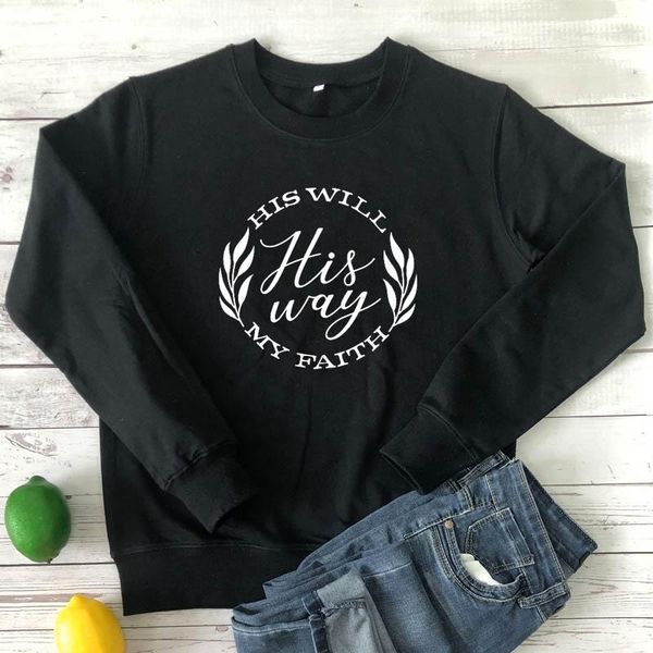 women's hoodies & sweatshirts his will way my faith 100% cotton casual jesus blessed bible pullovers women religious christian, Black
women's hoodies & sweatshirts his will way my faith 100% cotton casual jesus blessed bible pullovers women religious christian, Black