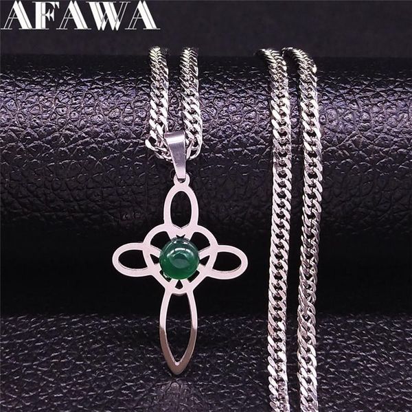 pendant necklaces irish knot cross green natural gtone stainless steel necklace women/men silver color small jewelry collier nxh1203s05
pendant necklaces irish knot cross green natural gtone stainless steel necklace women/men silver color small jewelry collier nxh1203s05