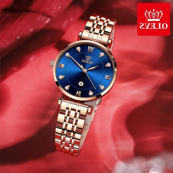 olevs luxury women's brand stainless steel japan movement watches for women rose gold diamond waterproof female watch, Slivery;brown
olevs luxury women's brand stainless steel japan movement watches for women rose gold diamond waterproof female watch, Slivery;brown