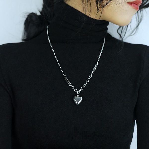 pendant necklaces gorgor necklace women originality statement minimalist heart round double chain light luxury temperament jewelry tx-1806, Silver
pendant necklaces gorgor necklace women originality statement minimalist heart round double chain light luxury temperament jewelry tx-1806, Silver