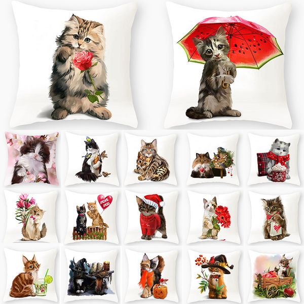 cat pattern polyester throw pillow living room cushion cover car home decoration sofa bed decorative pillowcase 40508
cat pattern polyester throw pillow living room cushion cover car home decoration sofa bed decorative pillowcase 40508