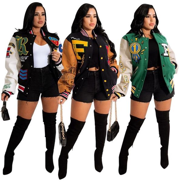 women's jackets zkyzwx letter fashion baseball women y2k clothes harajuku streetwear outfits button up long sleeve patchwork coat, Black;brown
women's jackets zkyzwx letter fashion baseball women y2k clothes harajuku streetwear outfits button up long sleeve patchwork coat, Black;brown