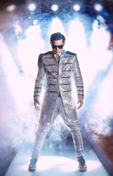 men's suits & blazers 2021 fashion sequin costume stage two-piece suit men's personality tassel slim sets, White;black
men's suits & blazers 2021 fashion sequin costume stage two-piece suit men's personality tassel slim sets, White;black