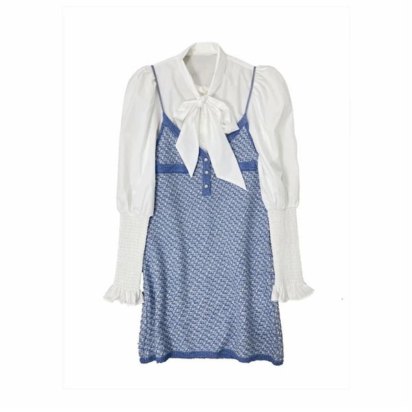 blue new patchwork knitted women winter 2021 fashion warm long sleeve short dress woman bow white shirt 2 piece set u0dx pt7o, Black;gray
blue new patchwork knitted women winter 2021 fashion warm long sleeve short dress woman bow white shirt 2 piece set u0dx pt7o, Black;gray