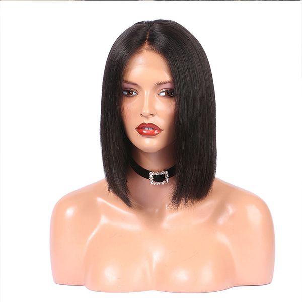 4x4 lace closure front lace wig pre plucked short bob brazilian virgin human hair wigs middle part for black women, Black;brown
4x4 lace closure front lace wig pre plucked short bob brazilian virgin human hair wigs middle part for black women, Black;brown