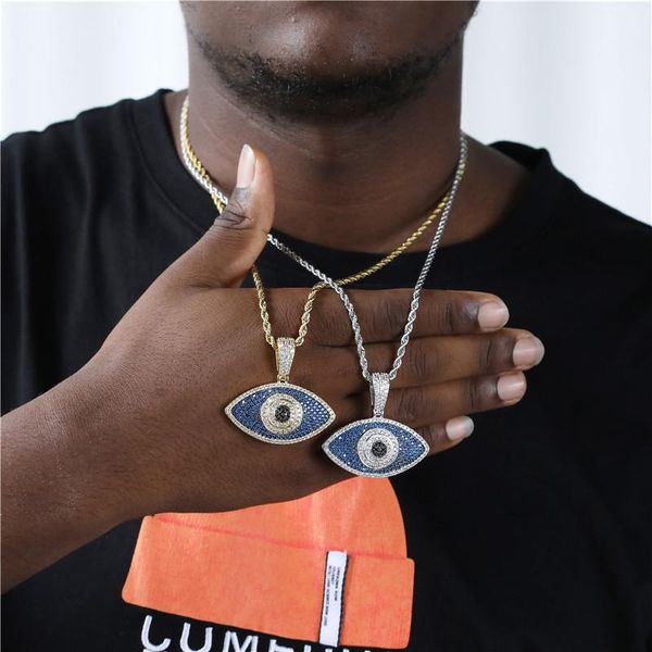 pendant necklaces hip hop iced out cubic zirconia stones evil eye pendants men rapper charm tennis chain jewelry with solid back, Silver
pendant necklaces hip hop iced out cubic zirconia stones evil eye pendants men rapper charm tennis chain jewelry with solid back, Silver