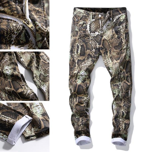 jeans fashion pants snake pattern pants fashion brand cotton large men denim slim fit men hip hop design, Blue
jeans fashion pants snake pattern pants fashion brand cotton large men denim slim fit men hip hop design, Blue