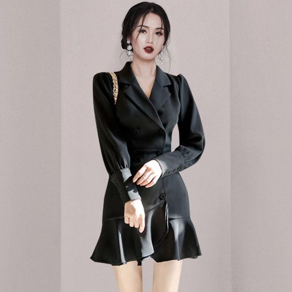 casual dresses autumn vintage black trumpet / mermaid dress long sleeve notched slim short formal party, Black;gray
casual dresses autumn vintage black trumpet / mermaid dress long sleeve notched slim short formal party, Black;gray